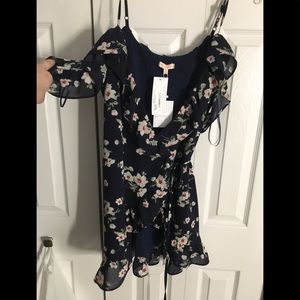 Floral wrap dress